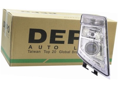 Лампа фара правый volvo fm 10- fh 08- fh 08- фото №1