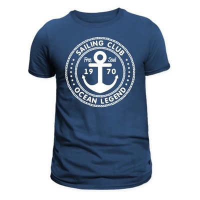 Ocean Legend Męski T-shirt Navy XL