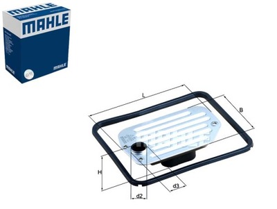 FILTRAS HIDRAULINIS AUTOMAT.SKB VW AUDI MAHLE 