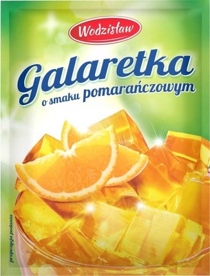 Wodzisław Galaretka o smaku pomarańczowym 71 g