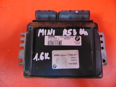 Mini cooper s r53 r50 1.6 k блок керування momputer двигуна 7542310 фото №1