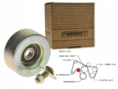 Mitsubishi pajero iv 06- ролик натягувача ремінь pk фото №1