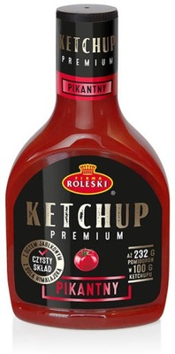 Roleski ketchup premium pikantny 465g