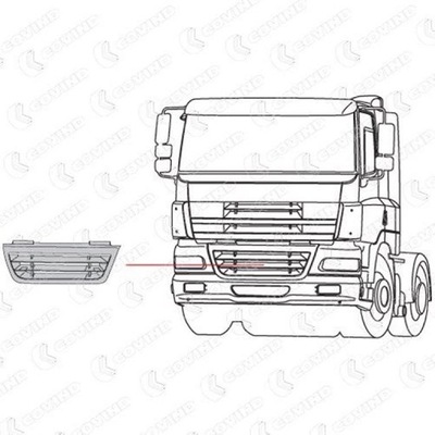 REJILLA DAF 85CF CENTRAL  