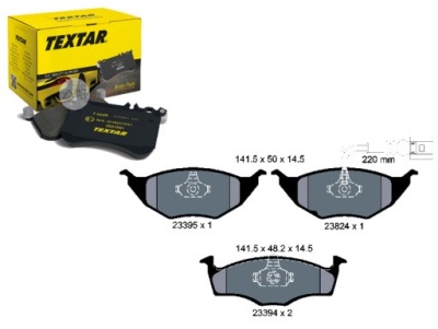 Тормозные колодки тормозные audi перед a2 1,2 tdi 01-05 texta фото №1