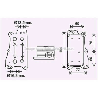 РАДИАТОР МАСЛА, МАСЛО МОТОРНОЕ AVA QUALITY COOLING MS3688