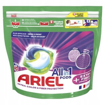 Kapsułki do prania Ariel 40 szt. kolor Import DE