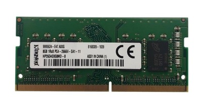 Pamięć RAM DDR4 PC4 Kingston 8GB 2666 MHz HP26D4S9S8MD-8 SA1-11
