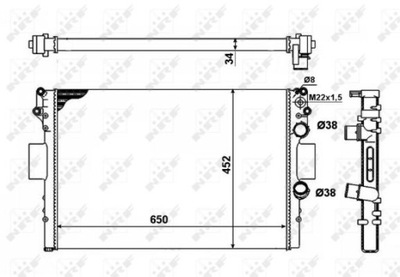 RADIATOR WATER NRF 53623A  