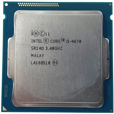 Procesor INTEL Core i5-4670 SR14D 4x 3,4GHz