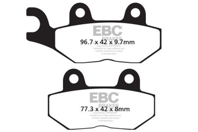 КОЛОДКИ ТОРМОЗНЫЕ EBC FA214/2HH УСИЛЕНЫЕ (КОМПЛЕКТ. NA 1 ДИСКИ ТОРМОЗНЫЕ)