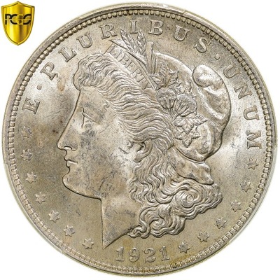 Moneta, USA, Morgan dollar, 1921, U.S. Mint, Phila