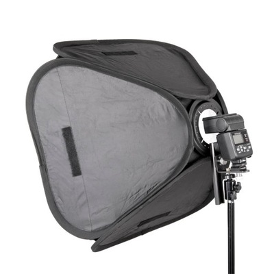 Softbox parasolkowy do lamp reporterskich 50x50