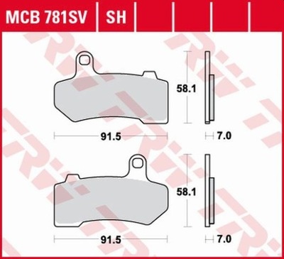 КОЛОДКИ ДИСКОВЫЕ ТОРМОЗНОЕ KH409 SINTER STREET HARLEY-DAVIDSON 1130 / 1250 / 1584 / 1 