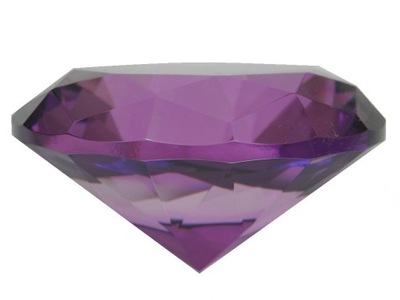 Wielki diament kryształowy - fioletowy - Feng Shui