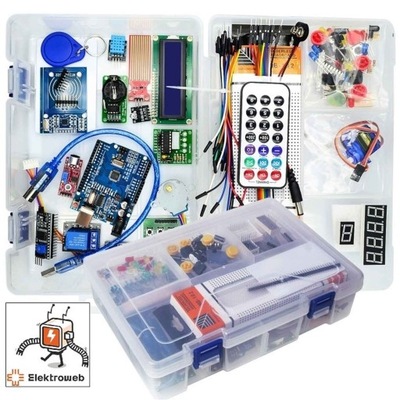 Zestaw XXL do nauki programowania zgodny z Arduino UNO w pudełku + Kurs