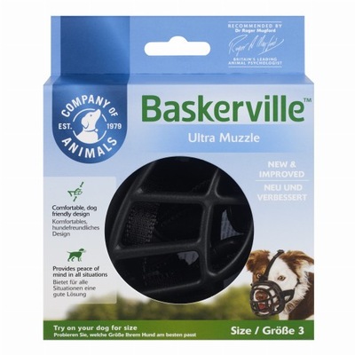 Kaganiec Baskerville Ultra Muzzle - rozmiar 3, czarny