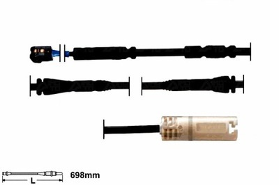 ATE JUTIKLIS SUSIDĖVĖJIMO TRINKELIŲ BMW 1 3.0 03.08-12.13 