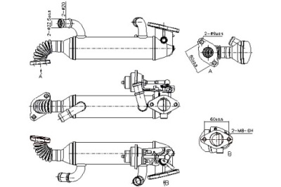 Радиатор клапана egr vw 2,5tdi фото №1