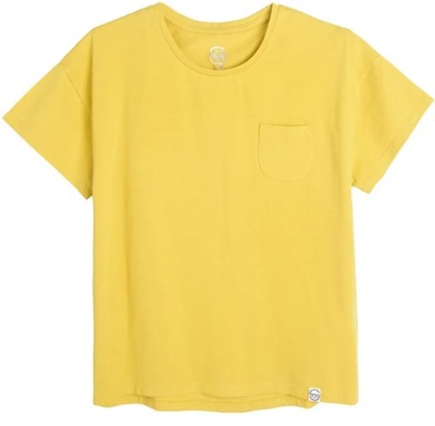 COOL CLUB T-shirt dziewczęcy, musztardowy roz 92 cm