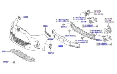 52611-k0010 абсорбер бампера yaris iv p21 фото №1