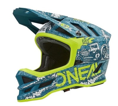 kask O'Neal Blade HR - Teal/Neon Yellow