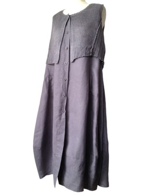 CREA CONCEPT - cudo -100% LEN- sukienka LATO -M 38