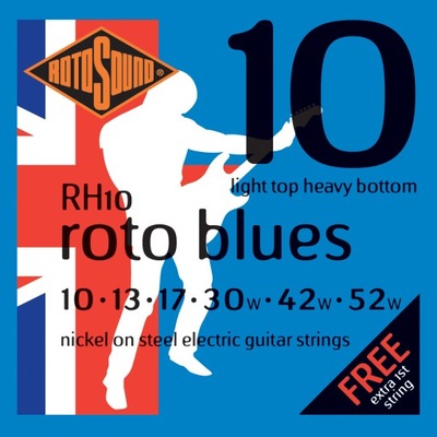 RotoSound RH10 Roto Blues struny elektryk 10-52