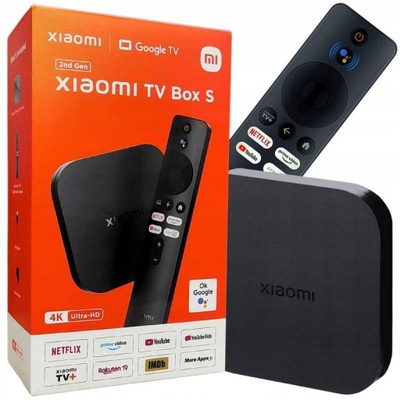 Odtwarzacz multimedialny 4K Xiaomi Mi Box S 2 Gen wersja EU menu PL Netflix