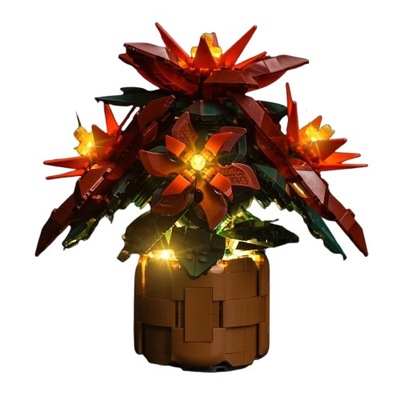 OŚWIETLENIE LED DO LEGO KWIAT GWIAZDA BETLEJEMSKA 10370