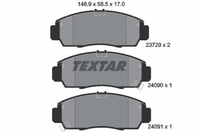 ZAPATAS DE FRENADO HONDA PARTE DELANTERA STREAM 01- 2372901  