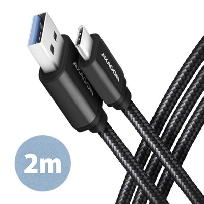 Kabel przewód Axagon kabel USB-C USB-A USB 3.2 2m