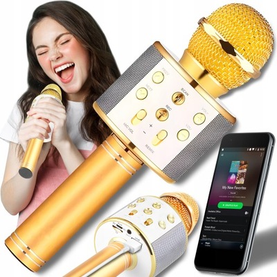 Mikrofon Bezprzewodowy Karaoke Głośnik Bluetooth 4
