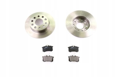 Тормозные диски тормозные + тормозные колодки задняя skoda octavia yeti фото №1