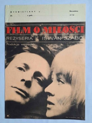 PLAKAT FILMOWY FILM O MIŁOŚCI 1970