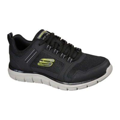 Buty męskie SKECHERS Track Knockhill black/lime 45 EU