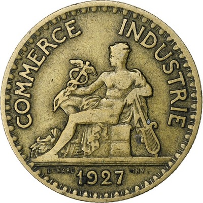 Francja, 2 Francs, Chambre de commerce, 1927, Pari