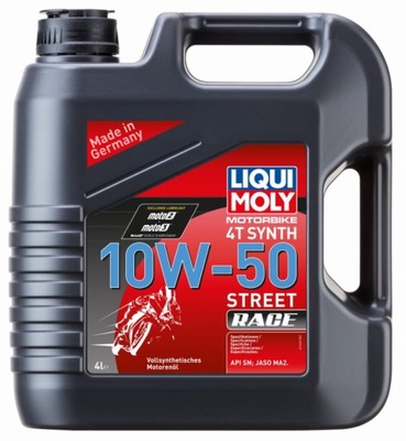 OIL SILNIKOWY LIQUI MOLY MOTORBIKE 4T RACE 4 L 10W-50  