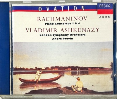 CD RACHMANINOV PIANO CONCERTOS 1 & 4 VLADIMIR ASHKENAZY