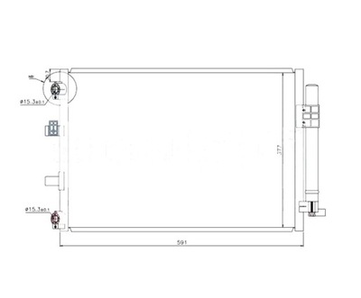 КОНДЕНСАТОР КОНДИЦИОНЕРА FORD FOCUS 11- 1703509 НОВЫЙ