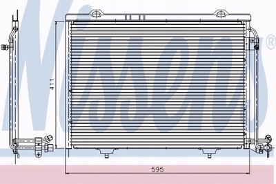 NISSENS 94282 RADUADOR DE ACONDICIONADOR MERCEDES W202  