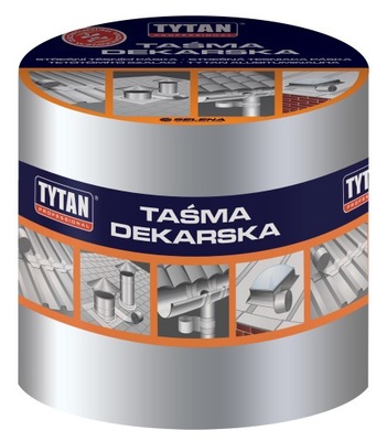 Taśma dekarska bitum Tytan 10cm*10mb Aluminium