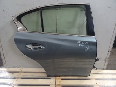 Infiniti q50 двері праве задні колір rbp 2015rok сірі фото №1