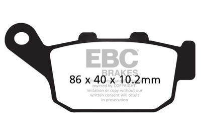 КОЛОДКИ ТОРМОЗНЫЕ EBC SFA140HH SKUTEROWE (КОМПЛЕКТ. NA 1 ДИСКИ ТОРМОЗНЫЕ)