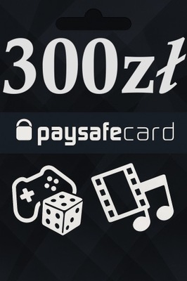 PAYSAFECARD 300 zł (200 + 100) PSC Kod PIN Karta PSC DOŁADOWANIE
