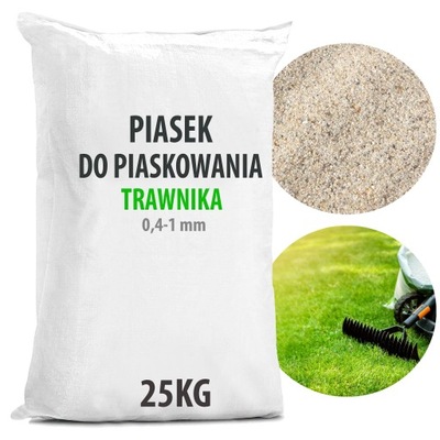 PIASEK DO PIASKOWANIA TRAWNIKA TRAWY 0,4-1mm 25KG