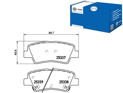 КОЛОДКИ ГАЛЬМІВНІ HELLA PAGID 58302C8A30 583023RA70