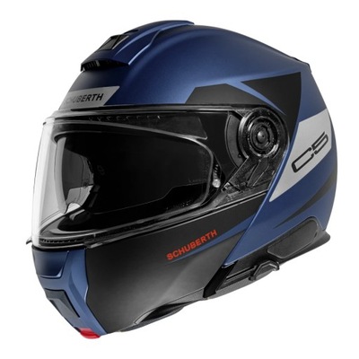 KASK MOTOCYKLOWY SZCZĘKOWY SCHUBERTH C5 ECLIPSE BLUE MATOWY Z BLENDĄ r. L