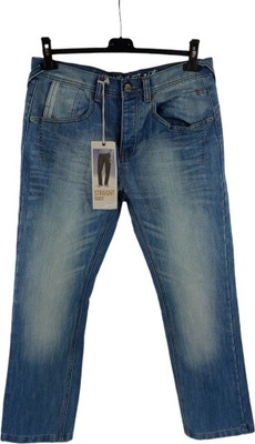Spodnie jeans męskie DENIM CO 32/30 NIEBIESKIE