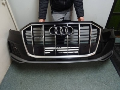 Audi q7 4m рестайлинг  s-line бампер передний 6pdc камера фото №1